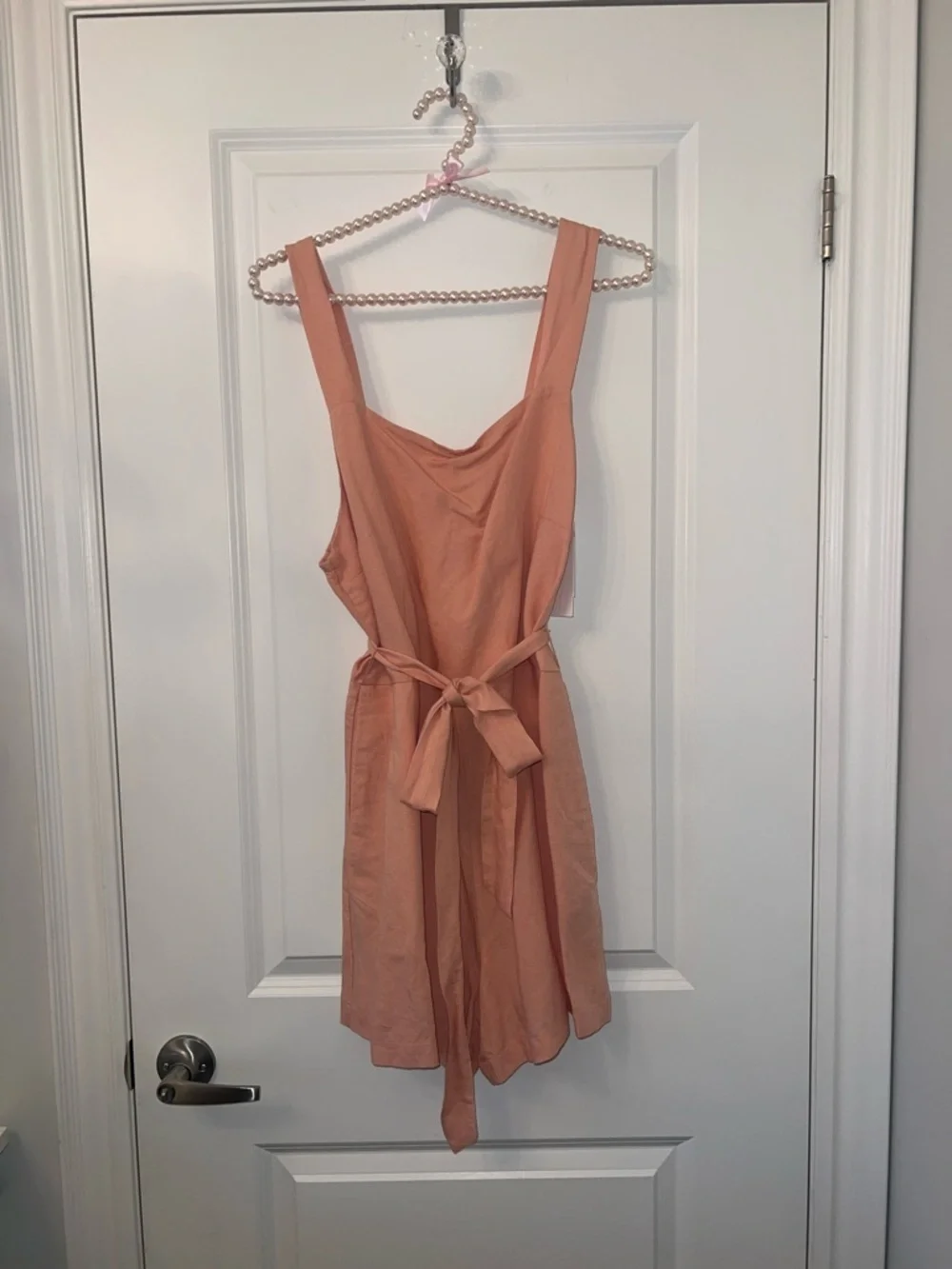 H&M Peach Tie-Waist Romper - Picture 1 of 6